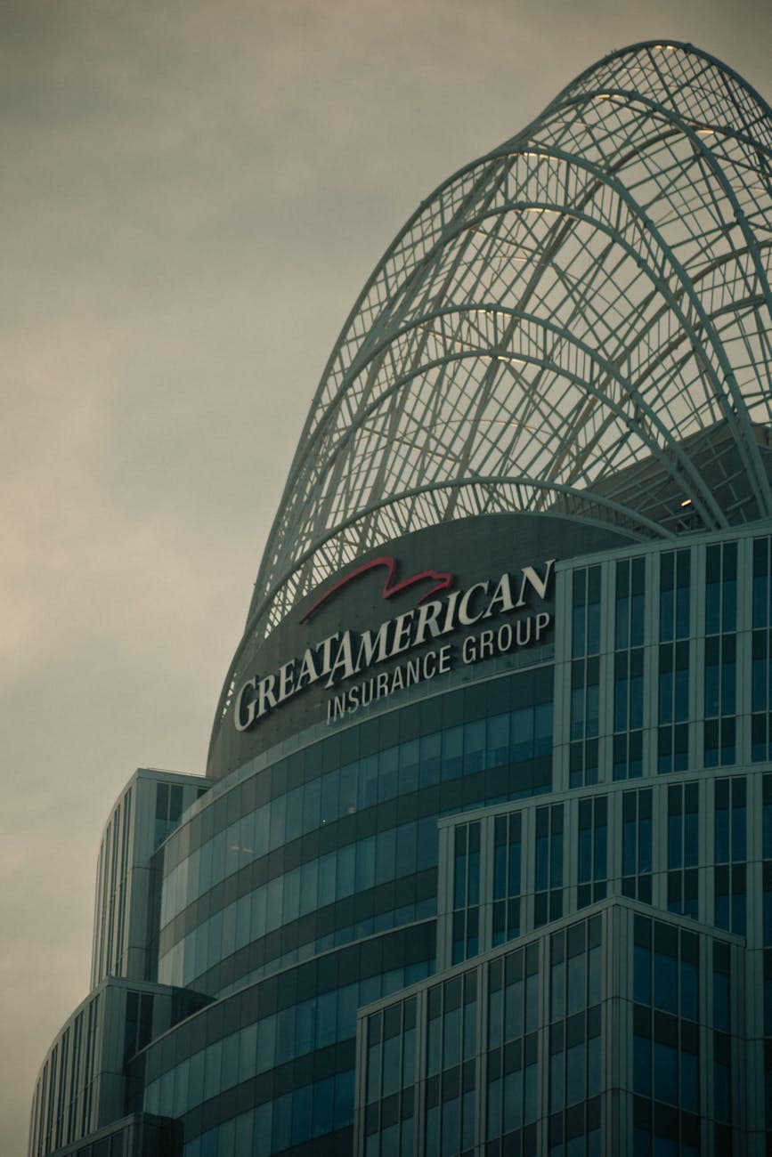 A striking view of the Great American Tower's unique architecture and modern design.